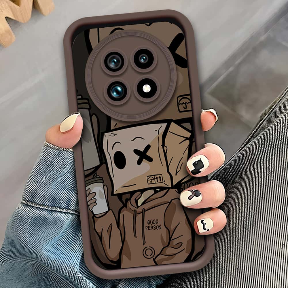 Realme 13 Pro - Brown - D2 - ONation Step Up Series - HQ Liquid Silicone Soft Case