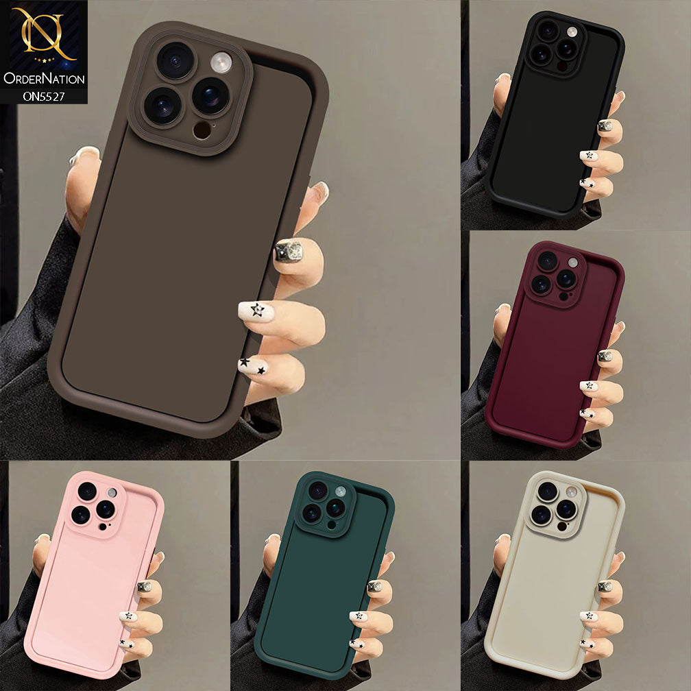 vivo V50 Cover - Black - Soft Silicone Case With Round Bumper Matte TPU Shockproof Cover
