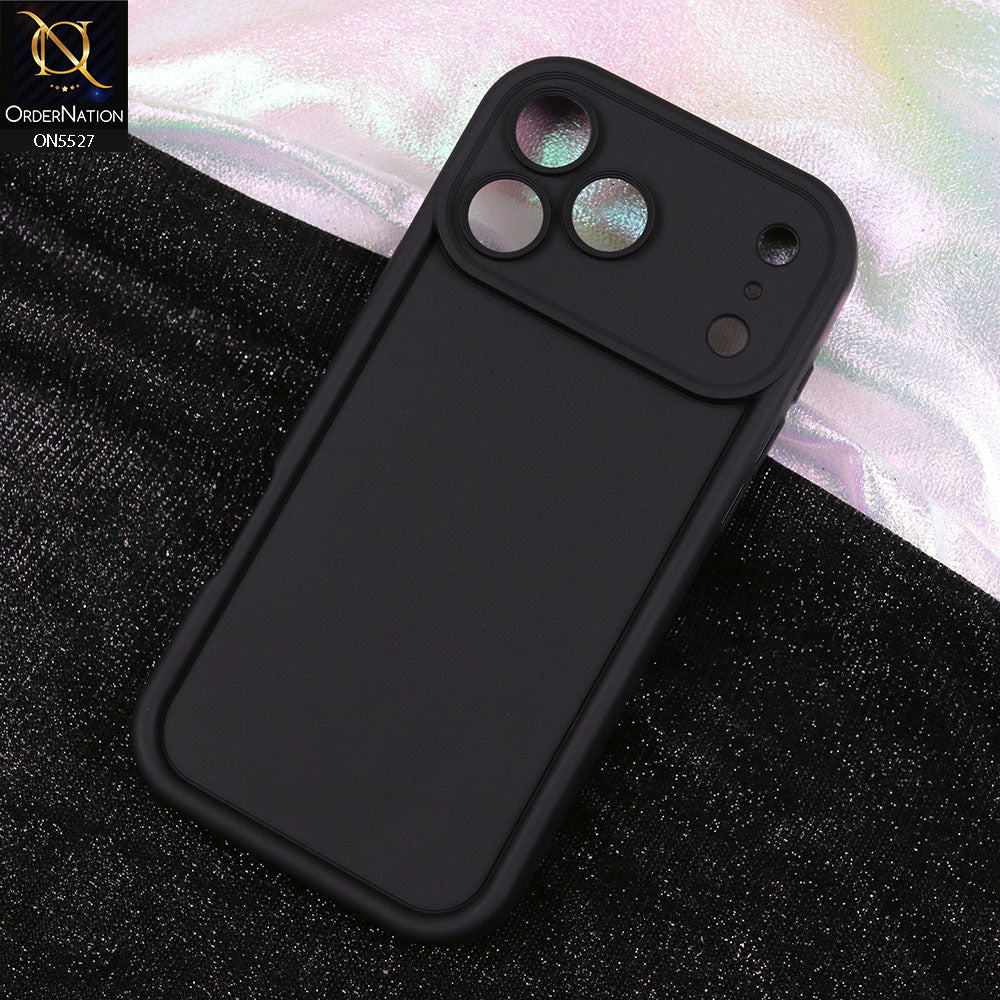 iPhone 17 Pro Max Cover - Black - Soft Silicone Case With Round Bumper Matte TPU Shockproof Cover