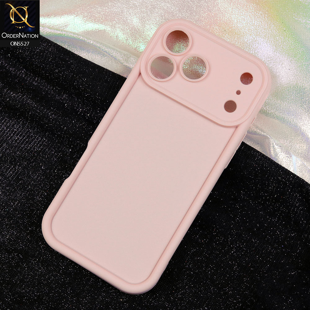 iPhone 17 Pro Max Cover - Light Pink - Soft Silicone Case With Round Bumper Matte TPU Shockproof Cover