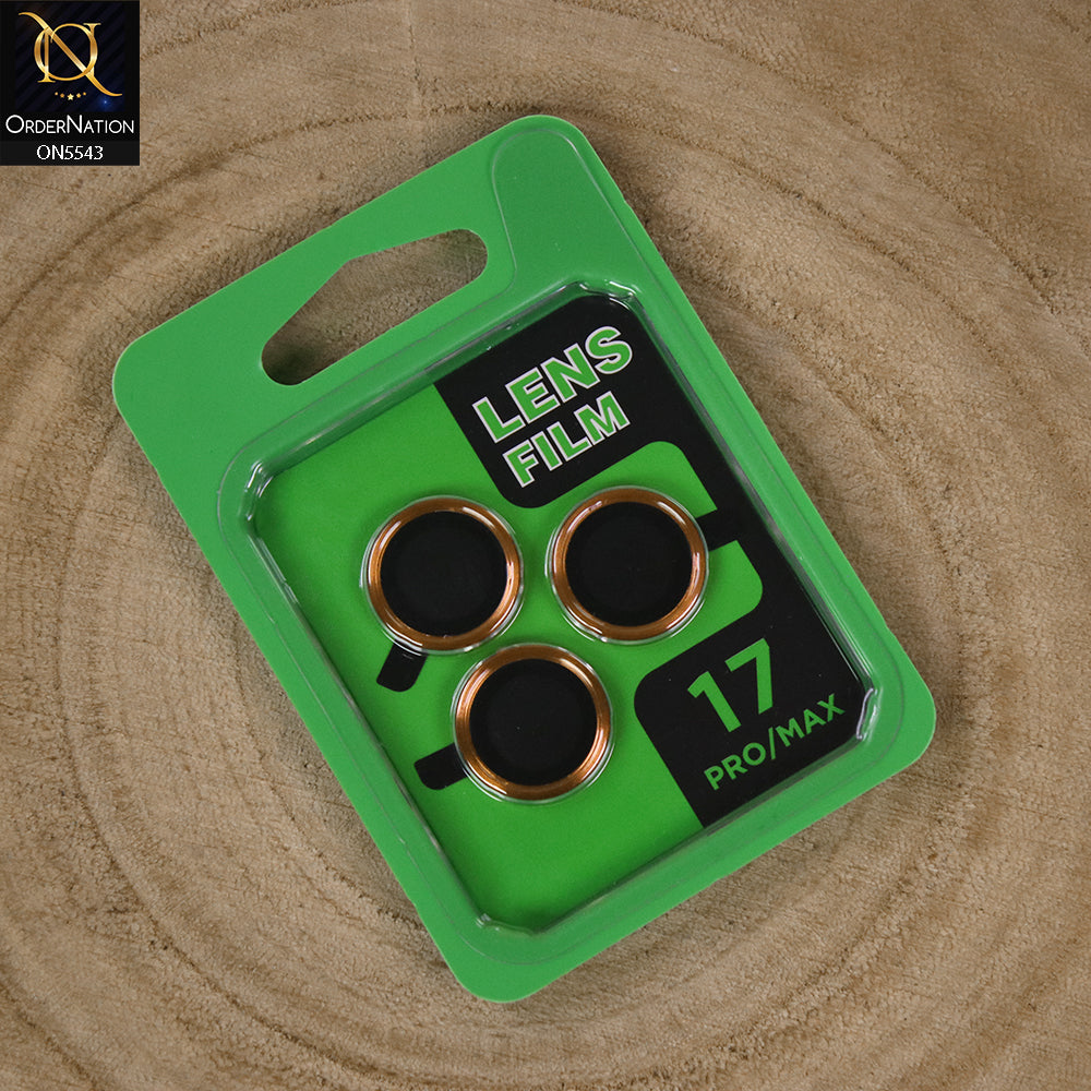 Iphone 17 Pro Max Camera Protector - Orange - Lens Film Anti Scratch Protective Camera Lens Protector