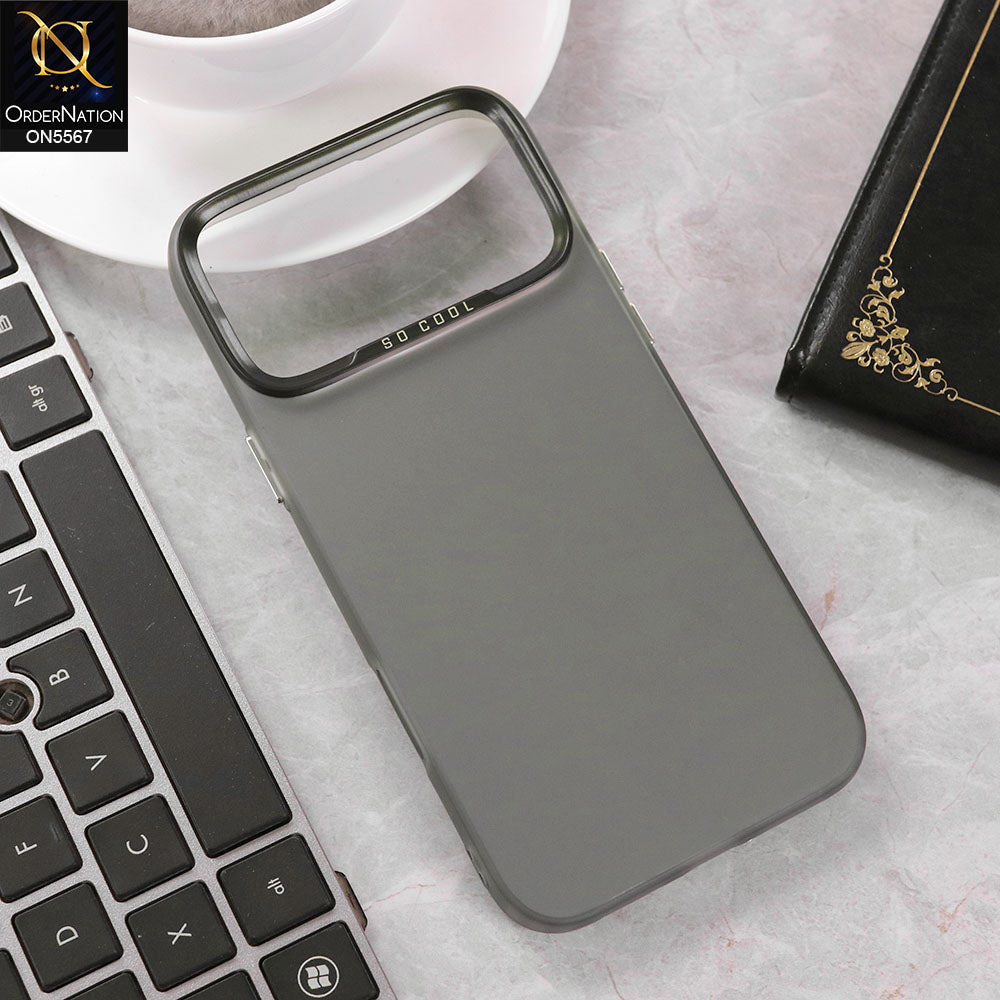 iPhone 17 Pro Max Cover - Design1 - New Elegant Cool Matte Shine Protective Soft Borders Case