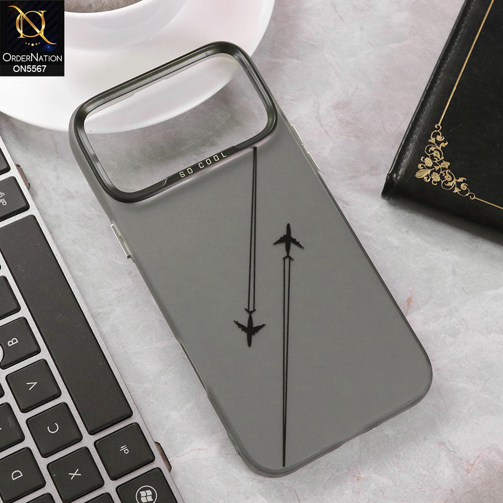 iPhone 17 Pro Max Cover - Design2 - New Elegant Cool Matte Shine Protective Soft Borders Case