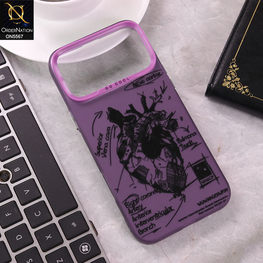 iPhone 17 Pro Max Cover - Design9 - New Elegant Cool Matte Shine Protective Soft Borders Case