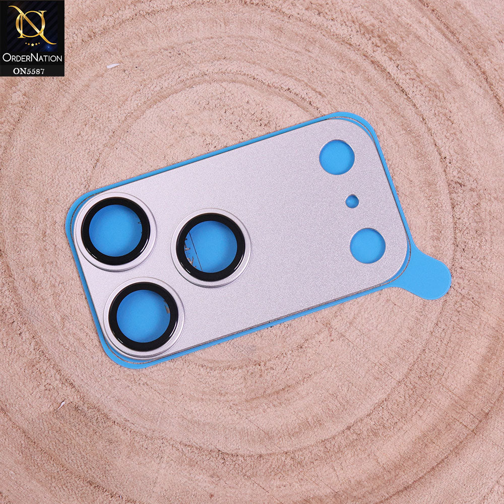 iPhone 17 Pro Max Cover - Silver - New KUZOOM Full Coverage Camera Lense Protector