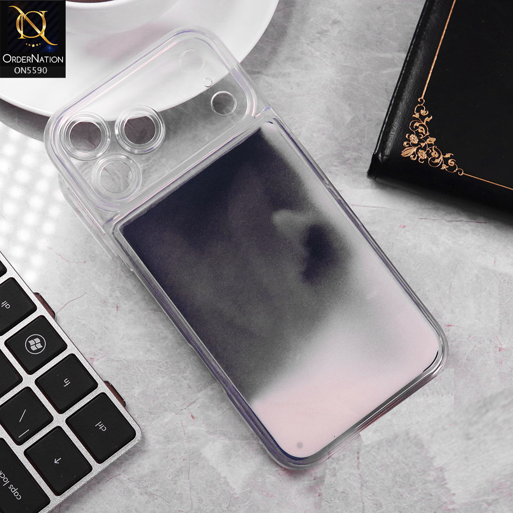 iPhone 17 Pro Max Cover - Black - New Liquid Moving Powder Tpu Soft Case