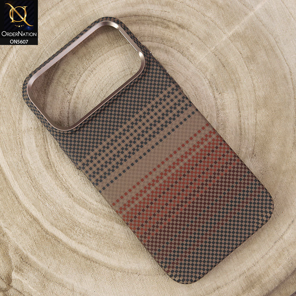 iPhone 17 Pro Max Cover - Design1 - Premium DFashionDesign Carbon Fiber Texture Ultra Thin Shell Case With Metal Camera Ring Borders