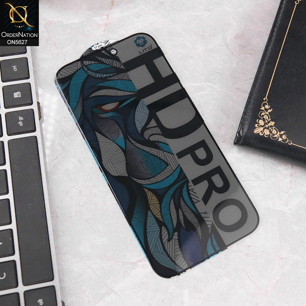 iPhone 17 Pro Max Protector - Black -LITO New Premium HD Pro Priacy Glass