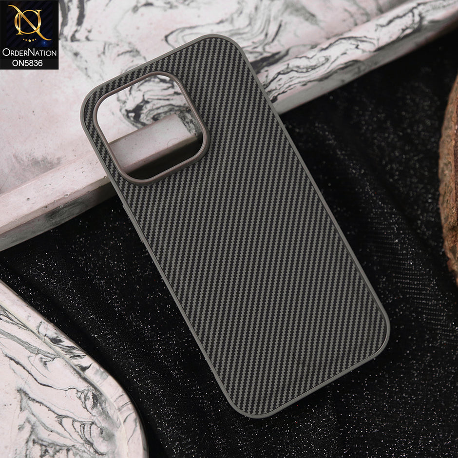 iPhone 15 Pro Max Cover - Gray - New Deluxe High Quality Matte Soft Tpu Carbon Fiber Texture Case on5836-ip15pm-grya_940x_5b6357d3-f2e6-47dd-90c0-2cea05580b91