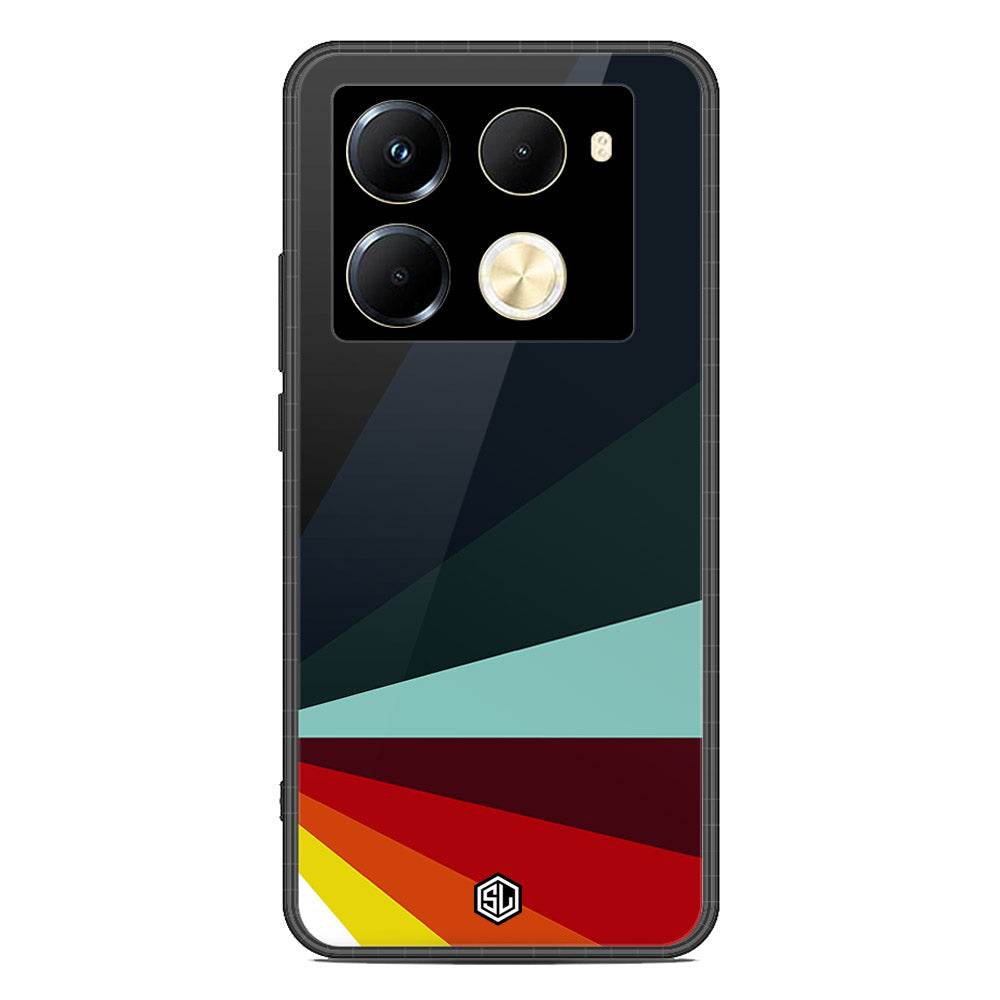 Retro Stripes Series Soft Phone Case - Premium Glass Case - Design 1 - Infinix Note 40 Pro - Futurestore.pk