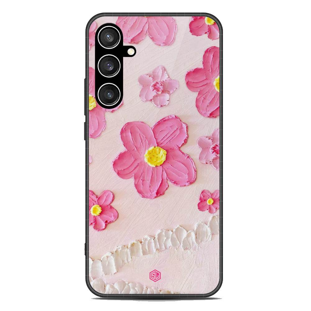 Floral Series Soft Phone Case - Premium Glass Case - Design 2 - Samsung Galaxy S23 FE - Futurestore.pk