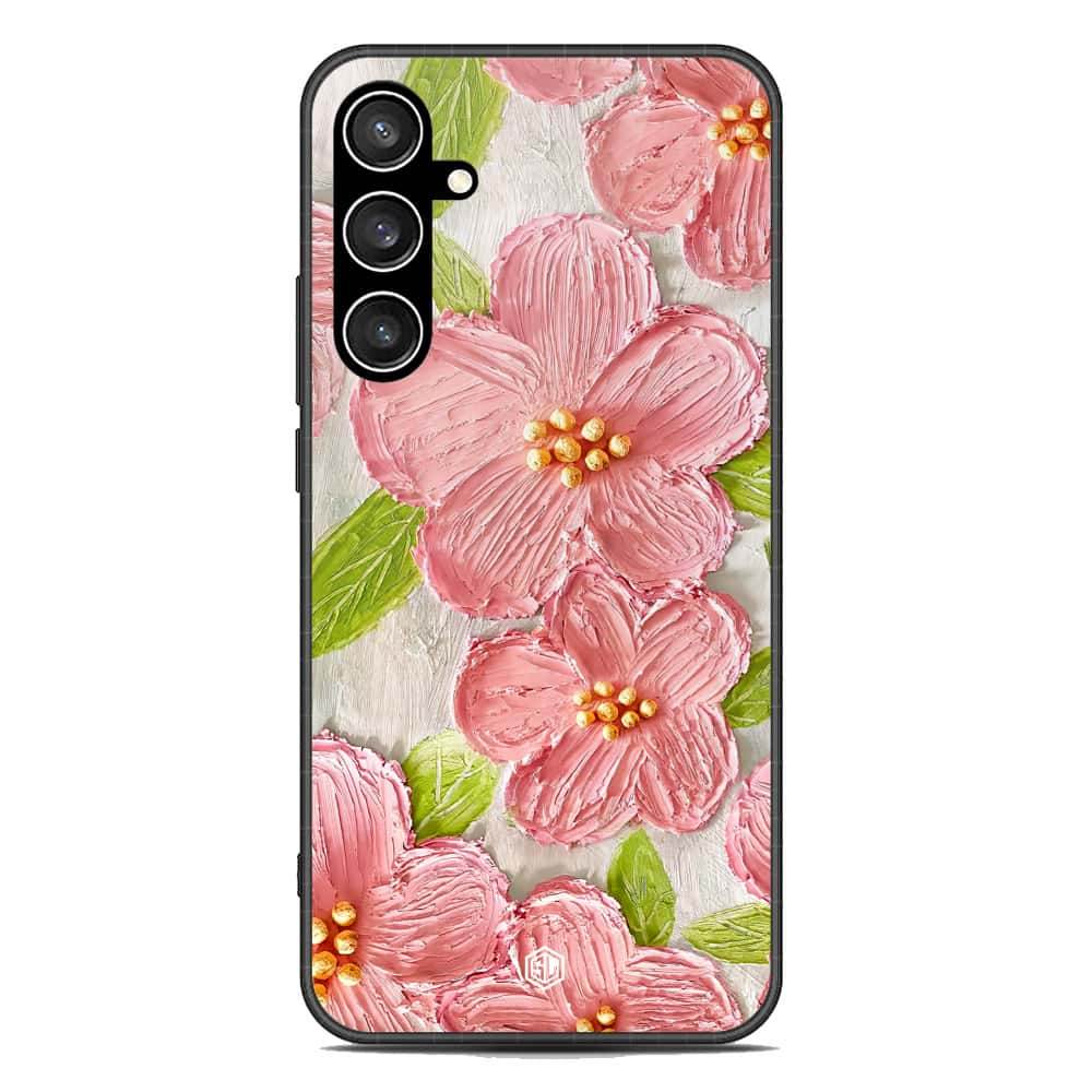 Floral Series Soft Phone Case - Premium Glass Case - Design 9 - Samsung Galaxy S23 FE - Futurestore.pk
