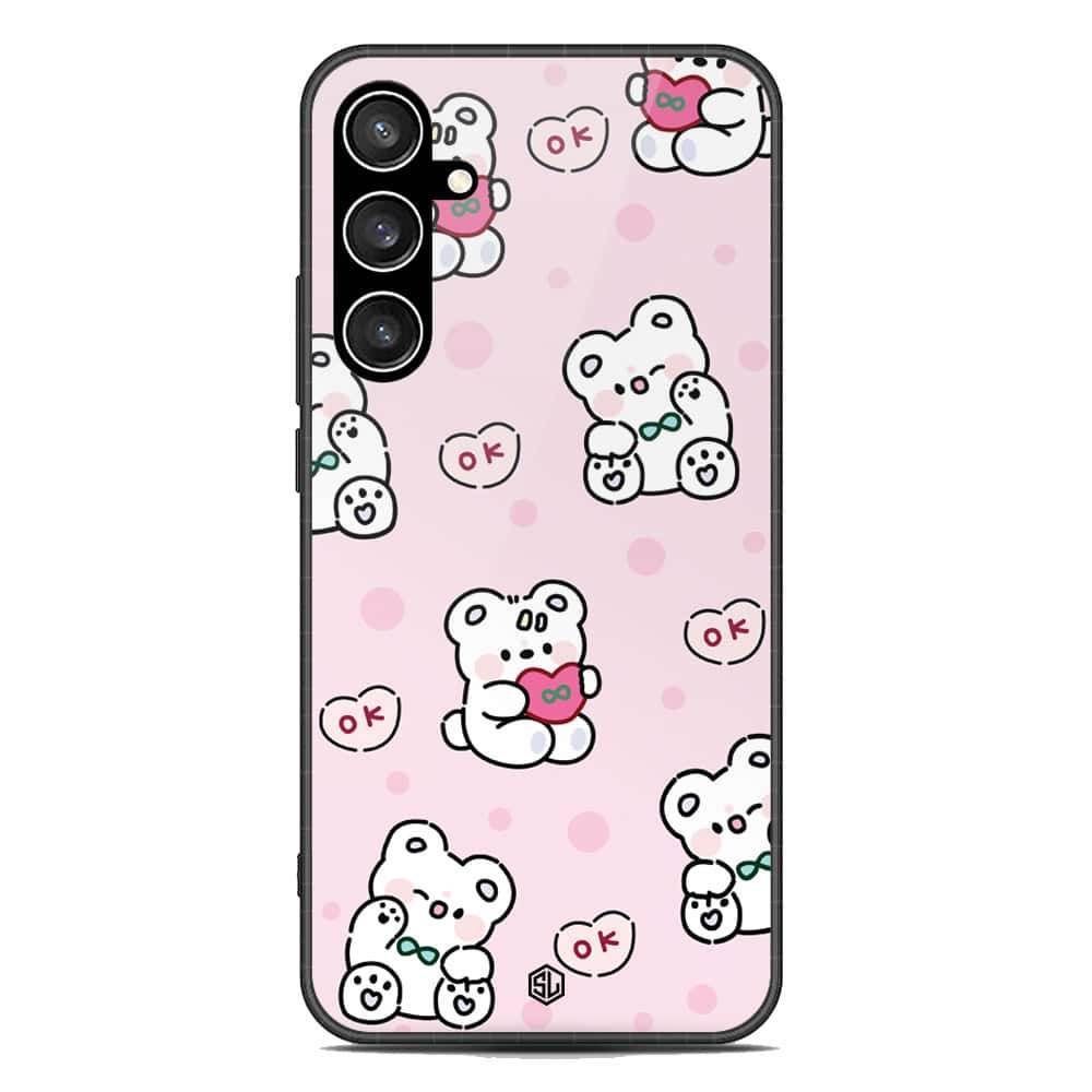 Cute Chic Series Soft Phone Case - Premium Glass Case - Design 1 - Samsung Galaxy S23 FE - Futurestore.pk