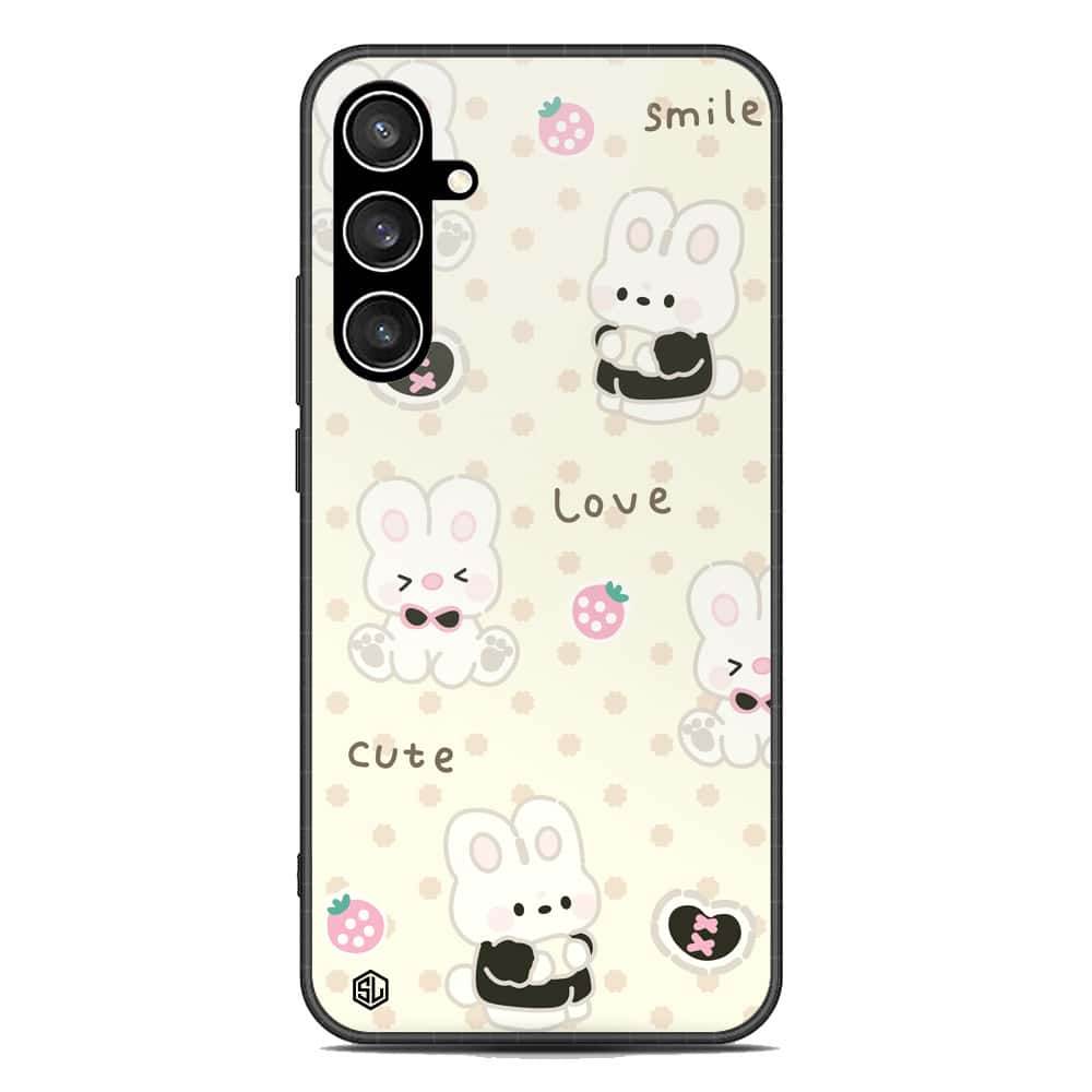 Cute Chic Series Soft Phone Case - Premium Glass Case - Design 4 - Samsung Galaxy S23 FE - Futurestore.pk