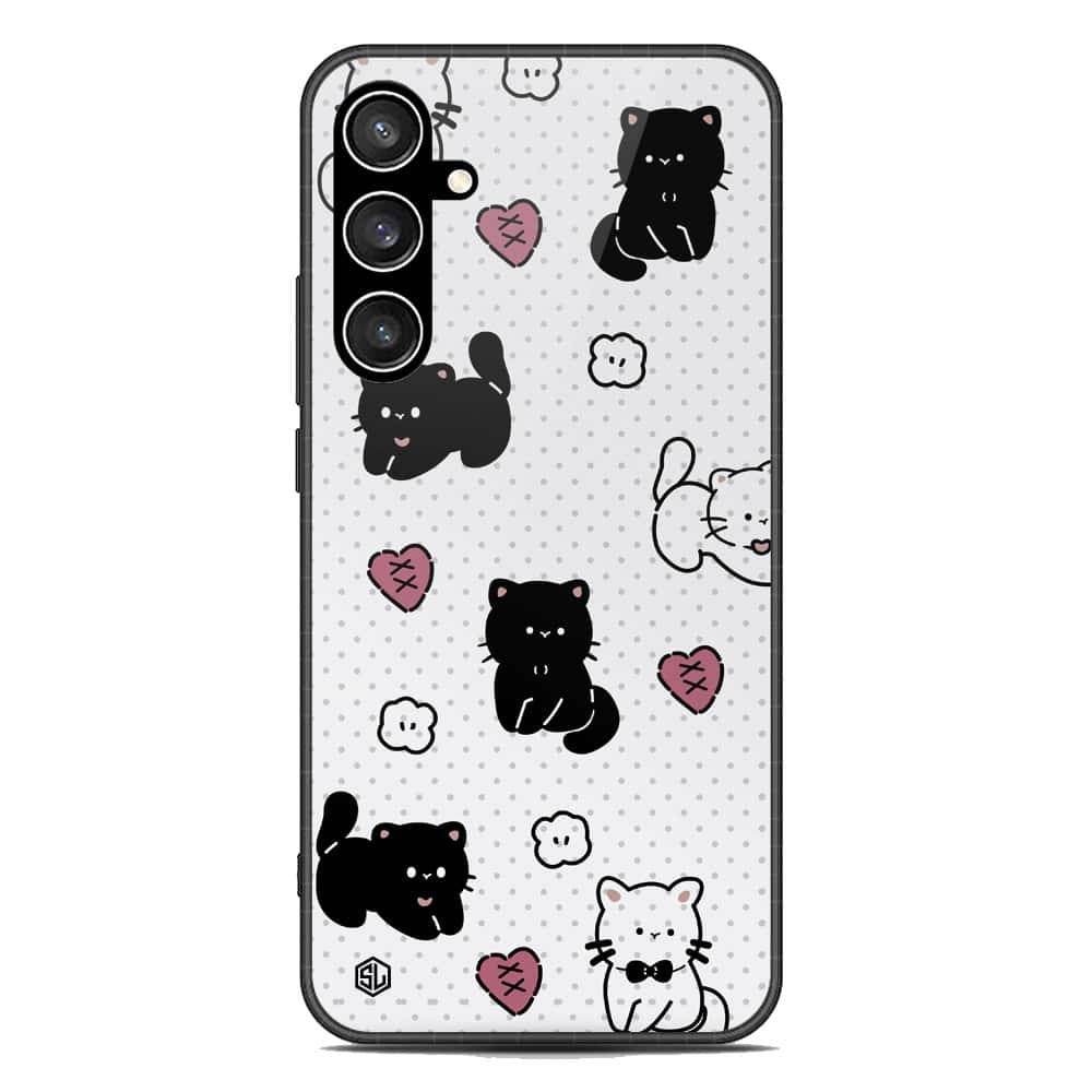 Cute Chic Series Soft Phone Case - Premium Glass Case - Design 6 - Samsung Galaxy S23 FE - Futurestore.pk