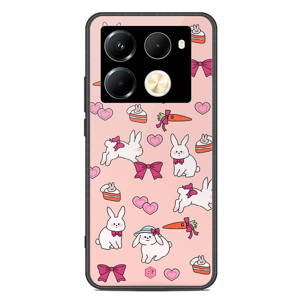 Cute Korean Design Series Soft Phone Case - Premium Glass Case - Design 1 - Infinix Note 40 Pro - Futurestore.pk