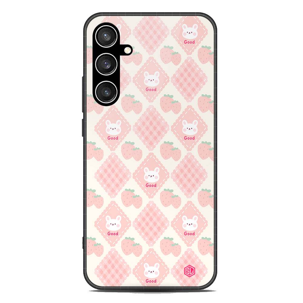 Cute Korean Design Series Soft Phone Case - Premium Glass Case - Design 3 - Samsung Galaxy S23 FE - Futurestore.pk
