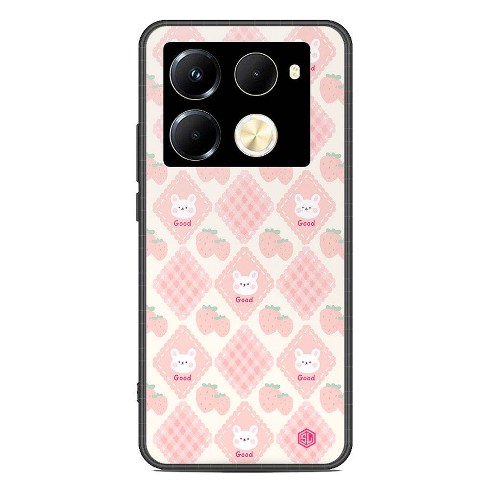Cute Korean Design Series Soft Phone Case - Premium Glass Case - Design 3 - Infinix Note 40 Pro - Futurestore.pk