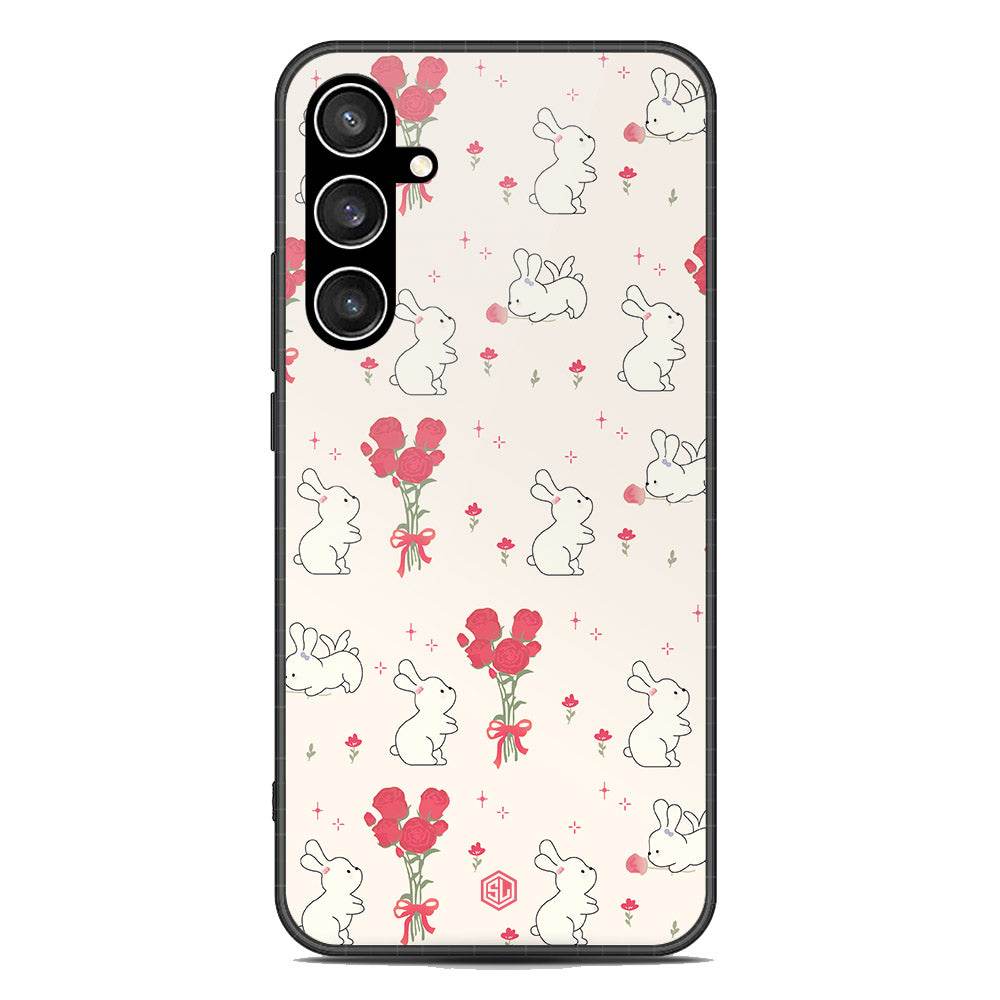 Cute Korean Design Series Soft Phone Case - Premium Glass Case - Design 6 - Samsung Galaxy S23 FE - Futurestore.pk