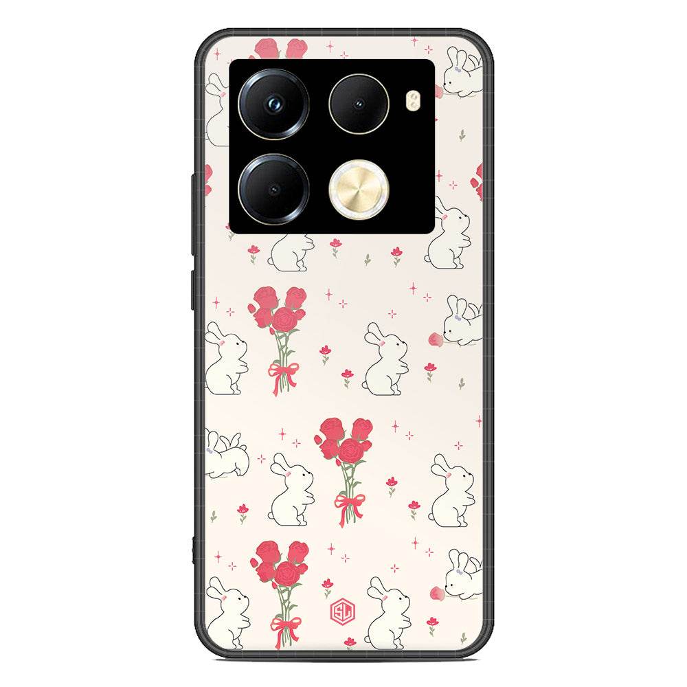 Cute Korean Design Series Soft Phone Case - Premium Glass Case - Design 6 - Infinix Note 40 Pro - Futurestore.pk