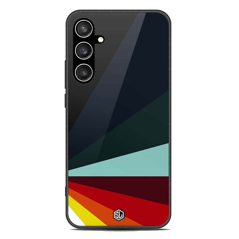 Retro Stripes Series Soft Phone Case - Premium Glass Case - Samsung Galaxy S23 FE - Futurestore.pk