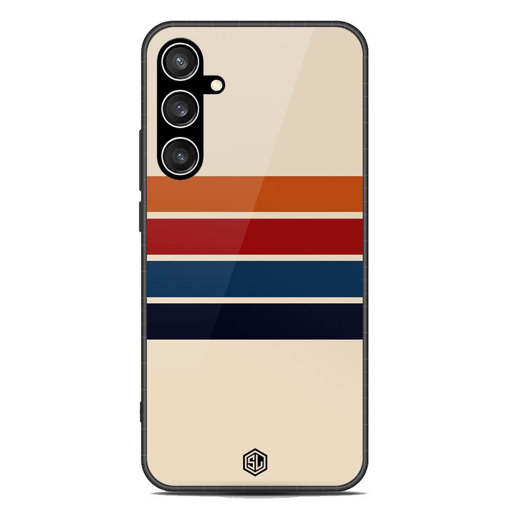 Retro Stripes Series Soft Phone Case - Premium Glass Case - Samsung Galaxy S23 FE - Futurestore.pk