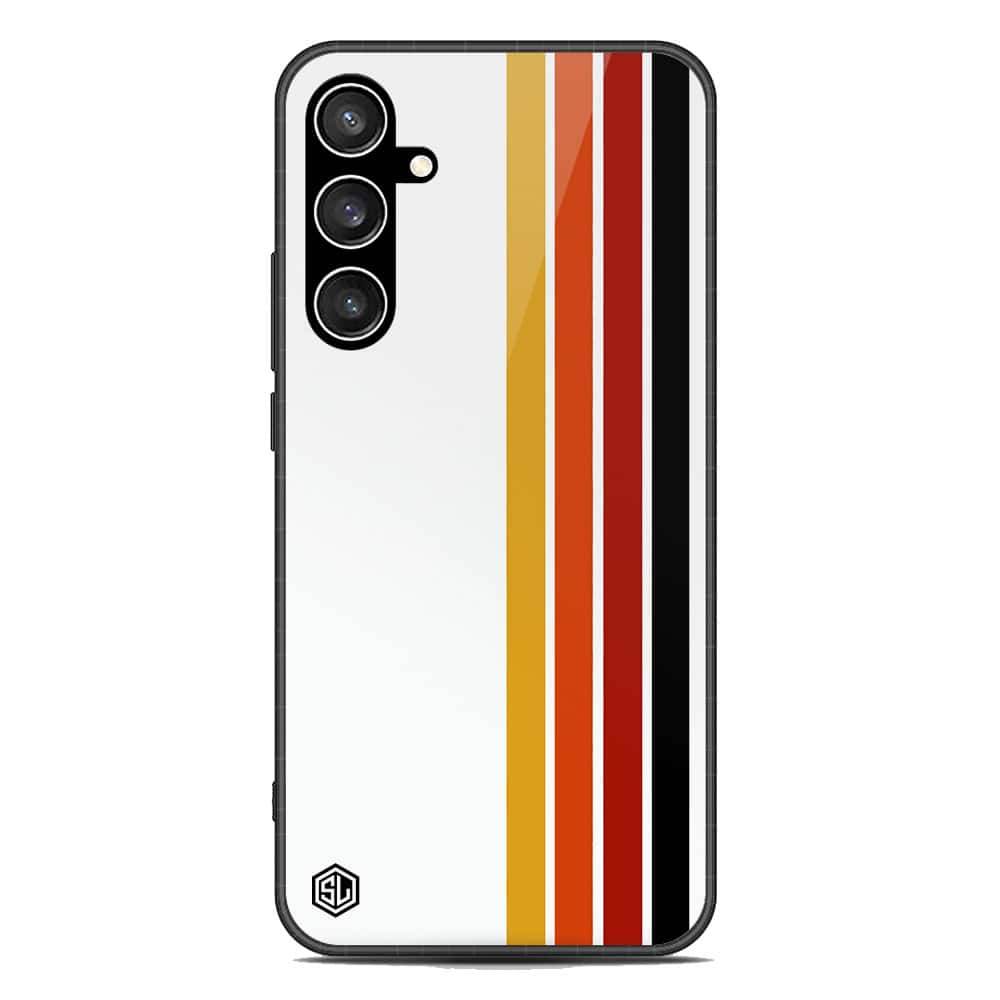 Retro Stripes Series Soft Phone Case - Premium Glass Case - Samsung Galaxy S23 FE - Futurestore.pk