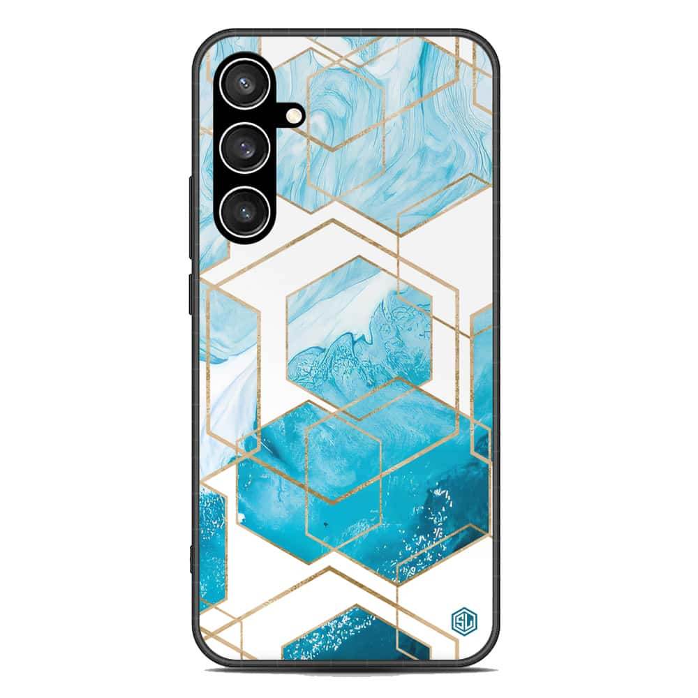 Stylish Marble Series Soft Phone Case - Premium Glass Case - Design 1 - Samsung Galaxy S23 FE - Futurestore.pk