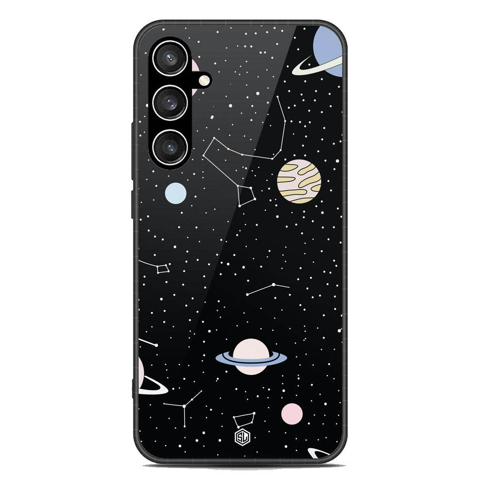 Space Series Soft Phone Case - Premium Glass Case - Design 1 - Samsung Galaxy S23 FE - Futurestore.pk