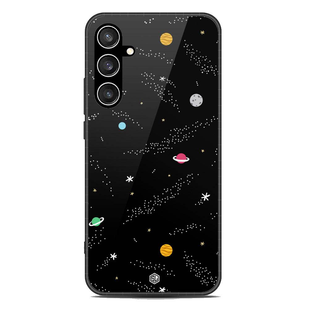 Space Series Soft Phone Case - Premium Glass Case - Design 2 - Samsung Galaxy S23 FE - Futurestore.pk