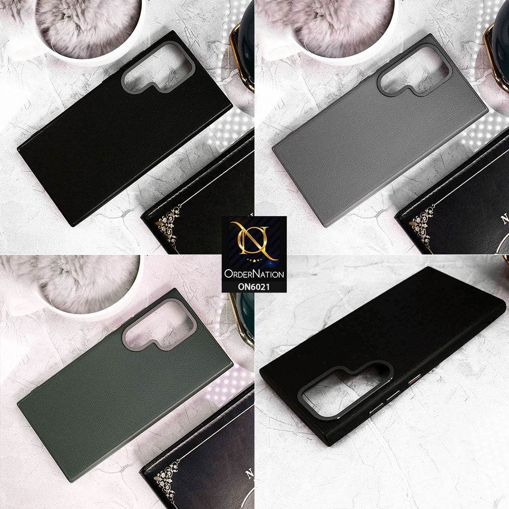 Samsung Galaxy S24 Ultra Cover - Green - BIGC Leather Case With All Around Full Camera Protection