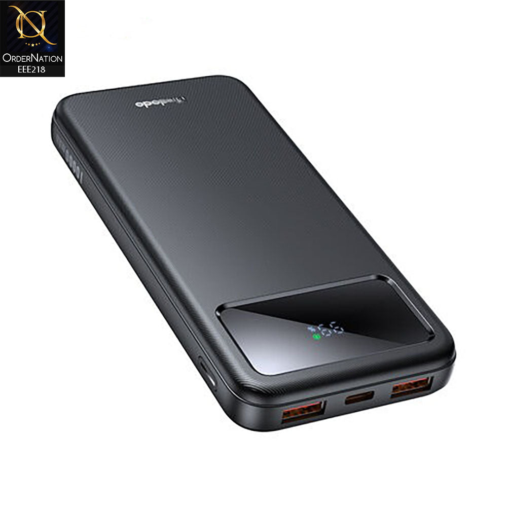 Mcdodo Mc-422 22.5W Digital Display Power Bank 10000mAh PD PPS VOOC Fast Charging Slim Android 20W High Capacity Portable Charger - Black