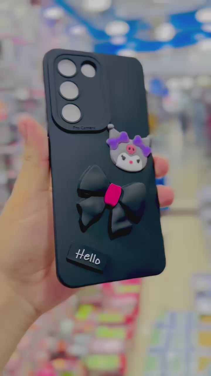 3D Cute Cartoon Bow Case – Available for Almost All Models