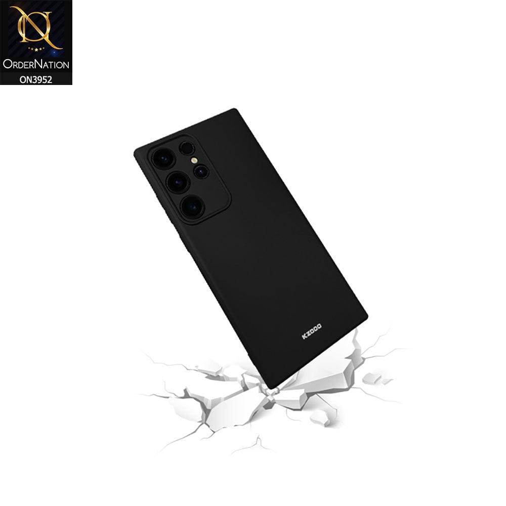 Samsung Galaxy S25 Ultra Cover - Black - KZ-DOO Q-Series Ultra Slim High Quality Soft Silicone Camera Protection Case