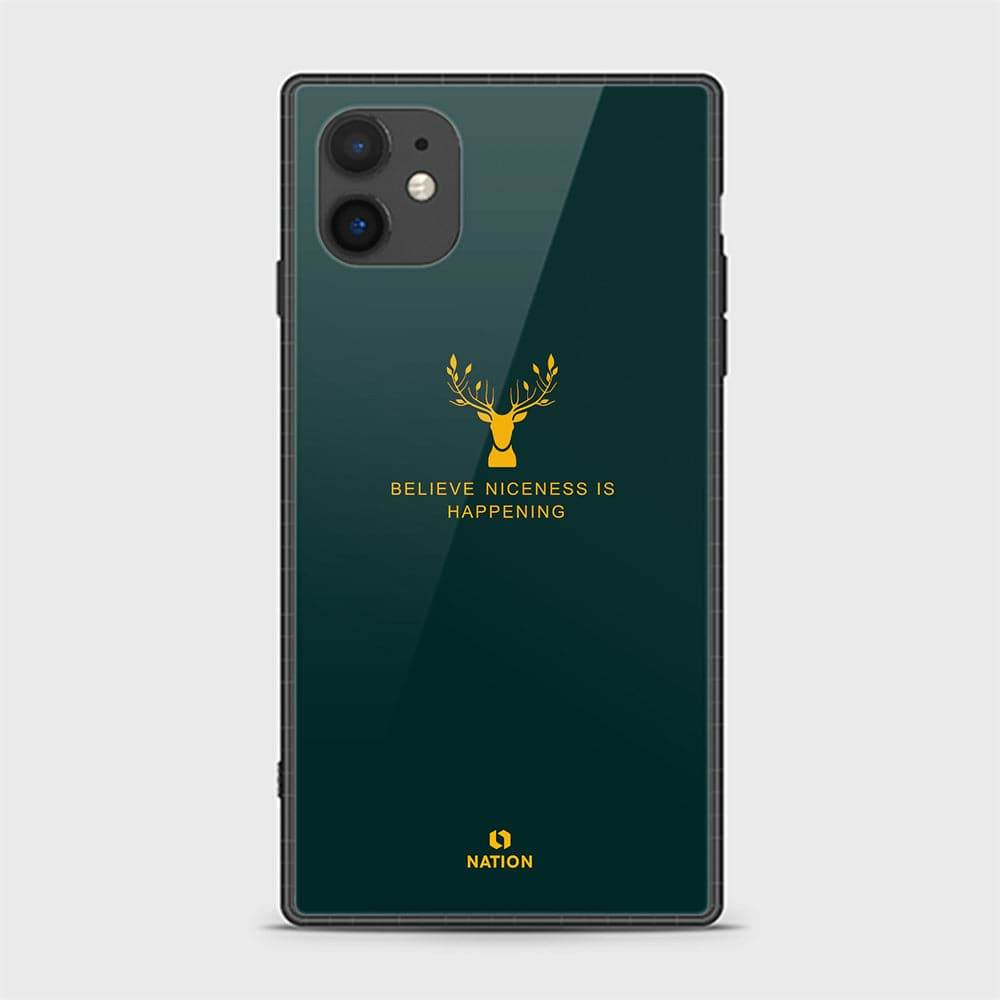 iPhone 11 Cover - Nice Series - HQ Ultra Shine Premium Infinity Glass Soft Silicon Borders Casee Design1 G63