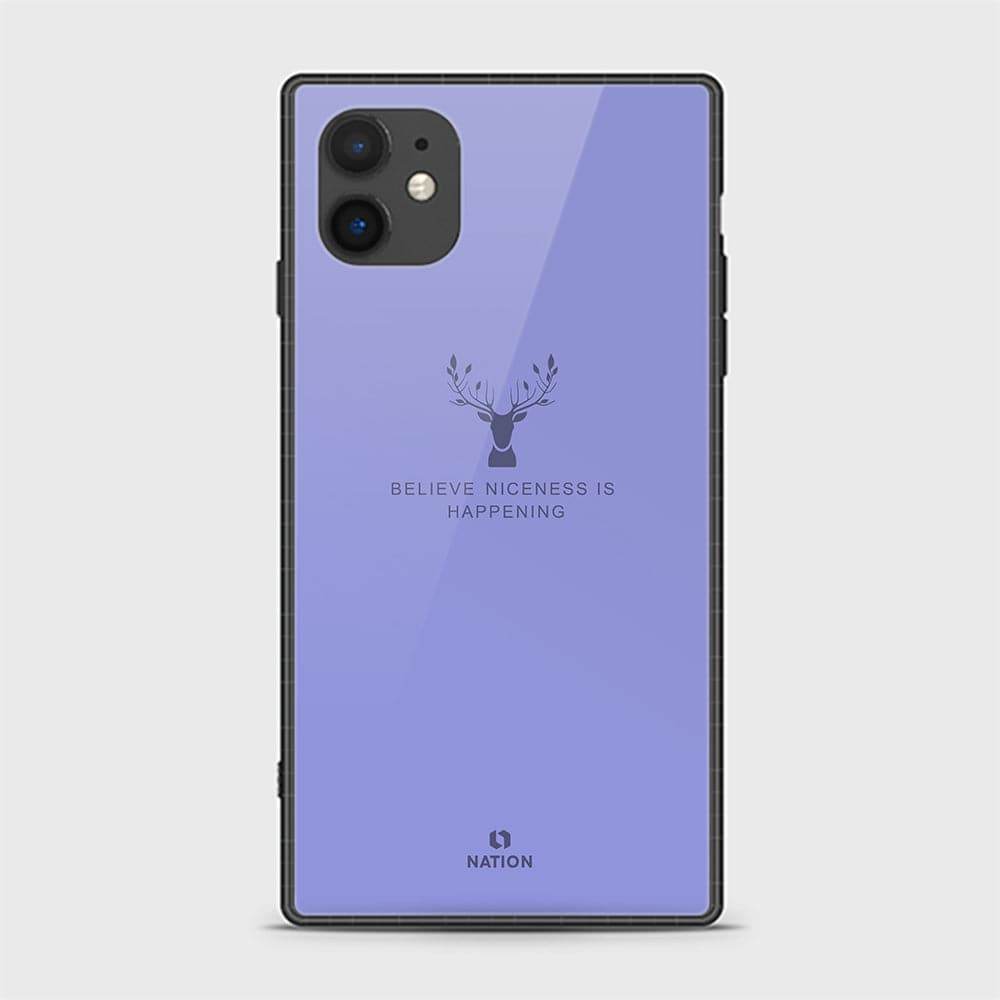 iPhone 11 Cover - Nice Series - HQ Ultra Shine Premium Infinity Glass Soft Silicon Borders Casee Design4