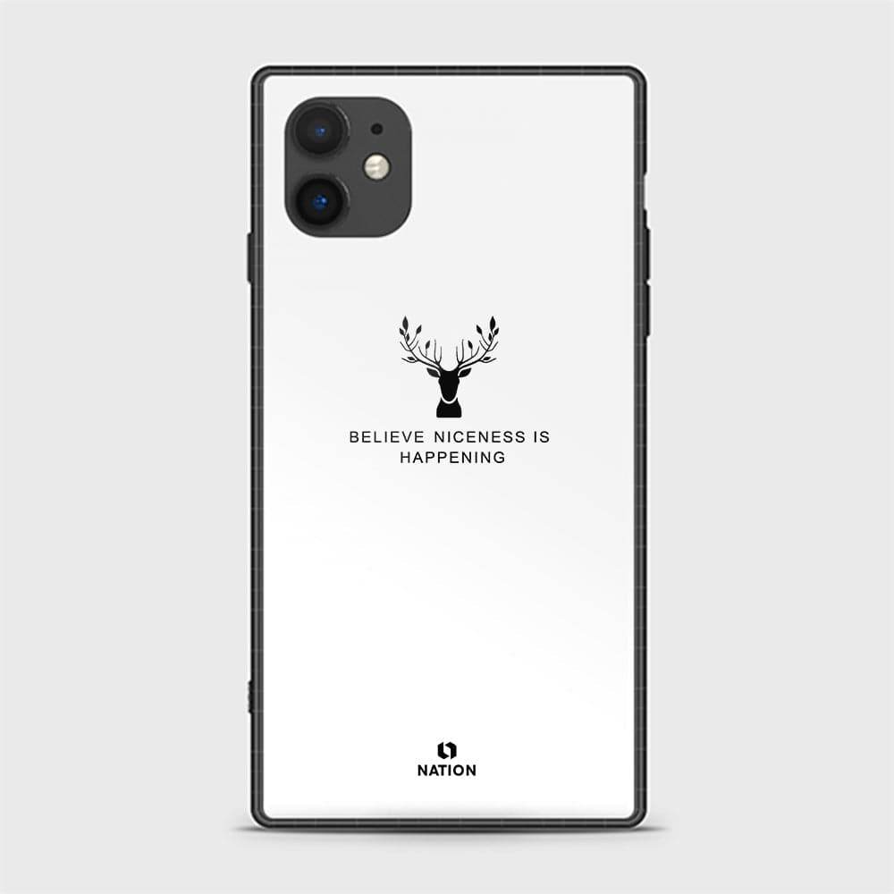iPhone 11 Cover - Nice Series - HQ Ultra Shine Premium Infinity Glass Soft Silicon Borders Casee Design6