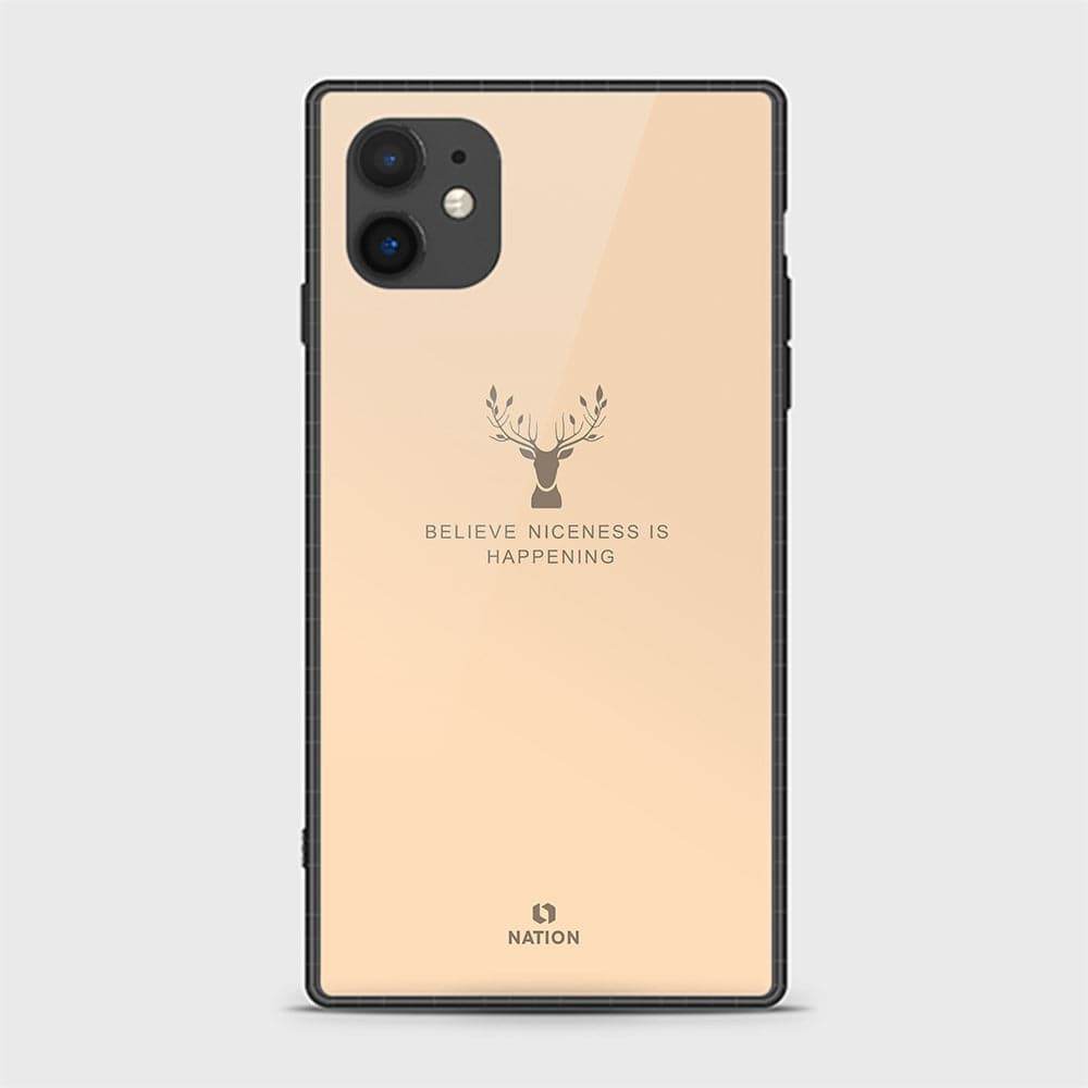 iPhone 11 Cover - Nice Series - HQ Ultra Shine Premium Infinity Glass Soft Silicon Borders Casee Design7