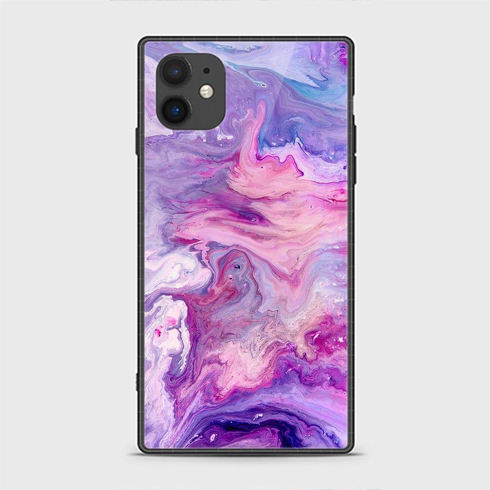 iPhone 11 Cover - Colorful Marble Series - HQ Ultra Shine Premium Infinity Glass Soft Silicon Borders Casee Design6