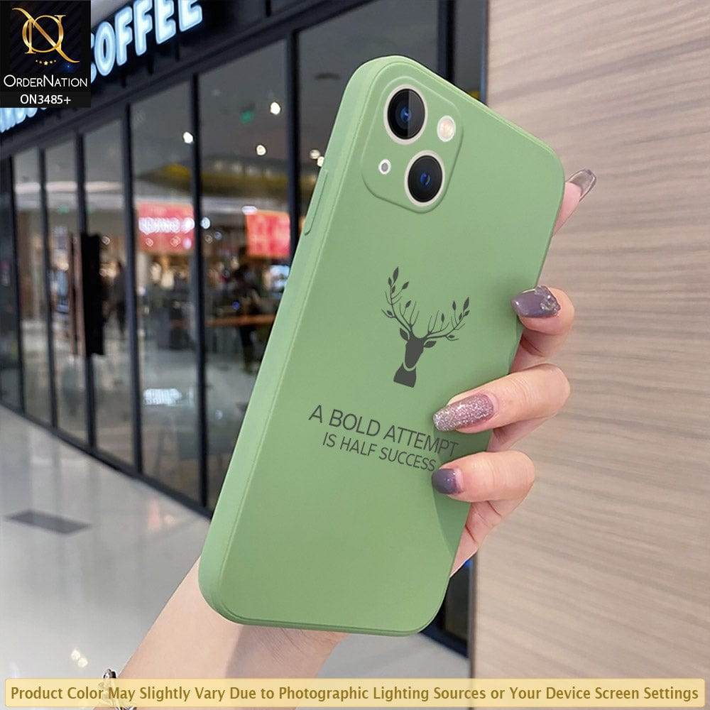iPhone 13 Cover - ONation Bold Series - HQ Liquid Silicone Elegant Colors Camera Protection Soft Case - Futurestore.pk