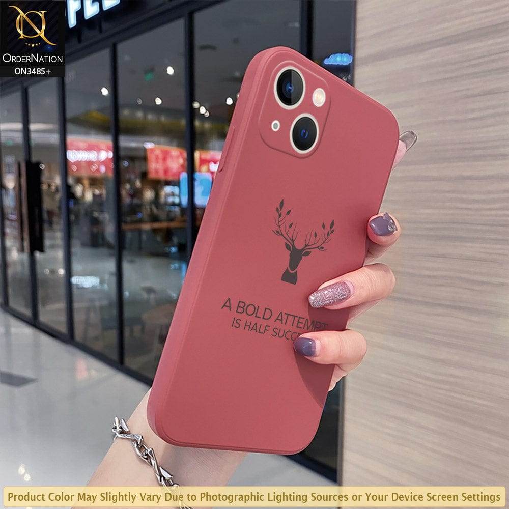 iPhone 13 Cover - ONation Bold Series - HQ Liquid Silicone Elegant Colors Camera Protection Soft Case - Futurestore.pk