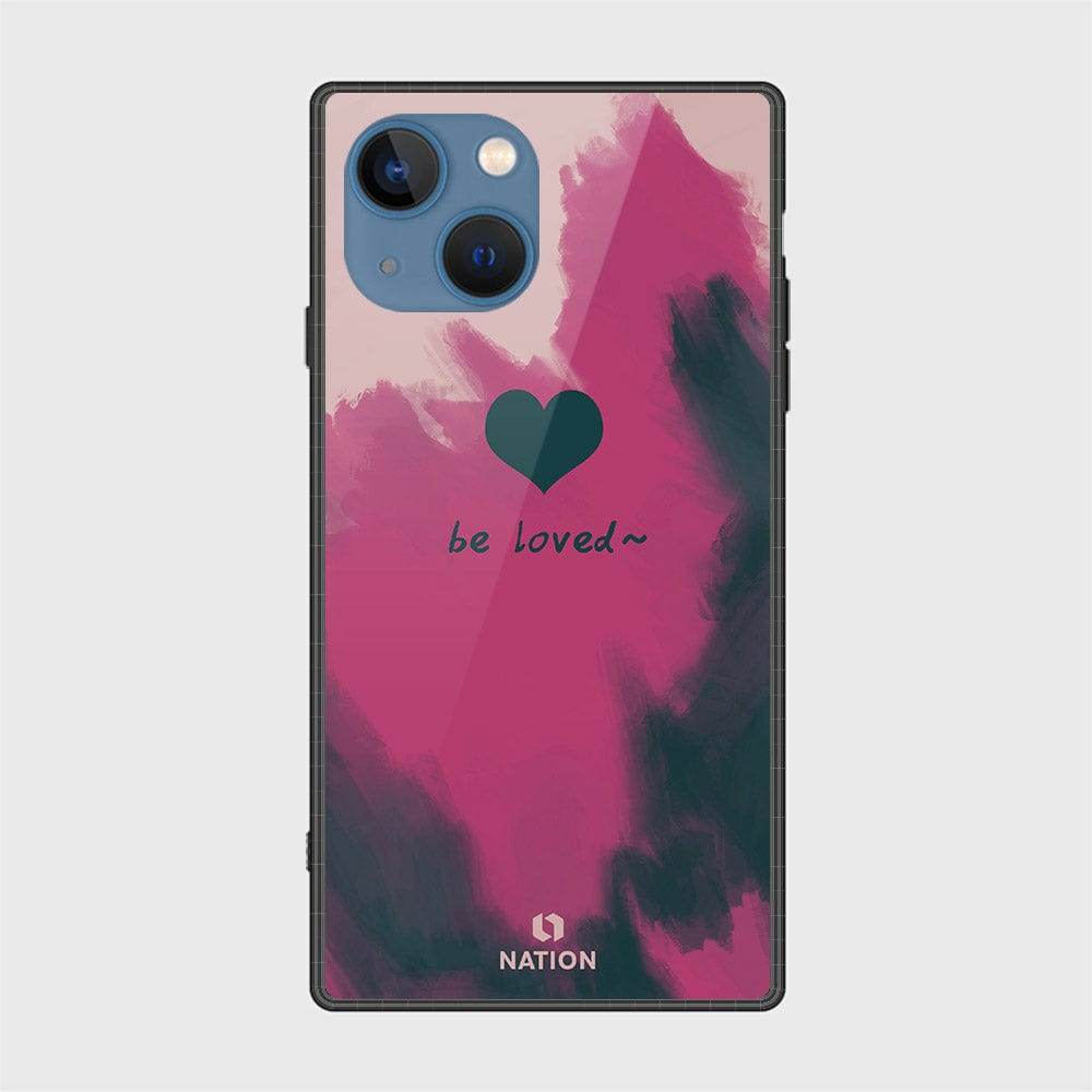 iPhone 13 Cover- Onation Heart Series - HQ Ultra Shine Premium Infinity Glass Soft Silicon Borders Case Design6