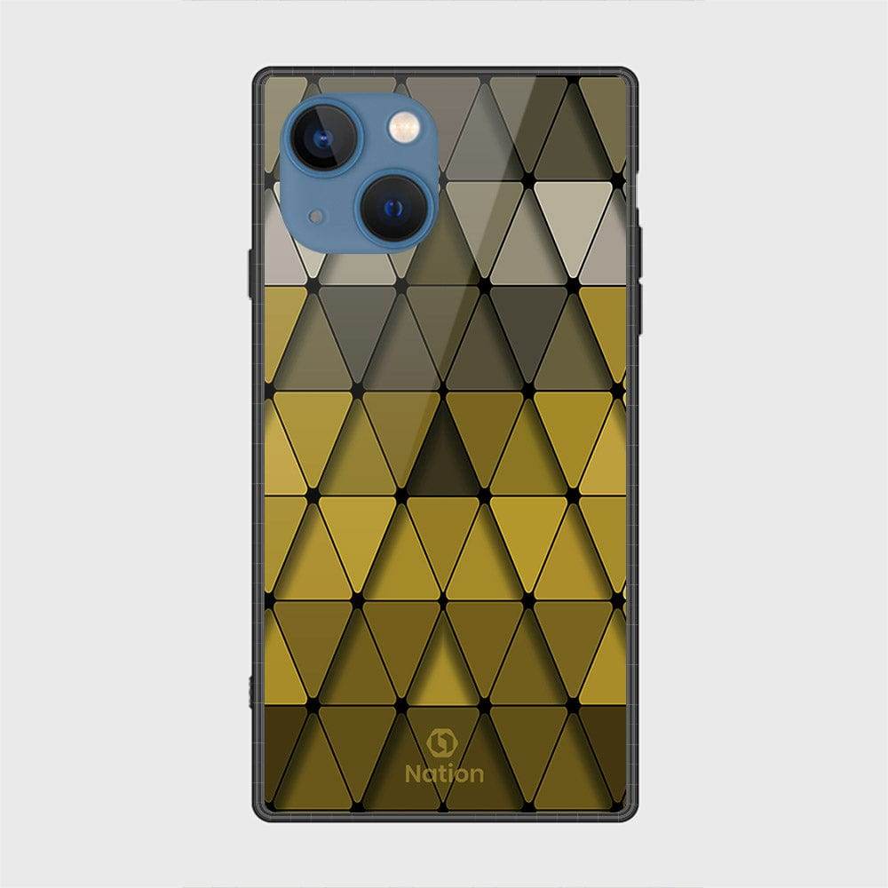 iPhone 13 Cover- Onation Pyramid Series - HQ Ultra Shine Premium Infinity Glass Soft Silicon Borders Case Design1