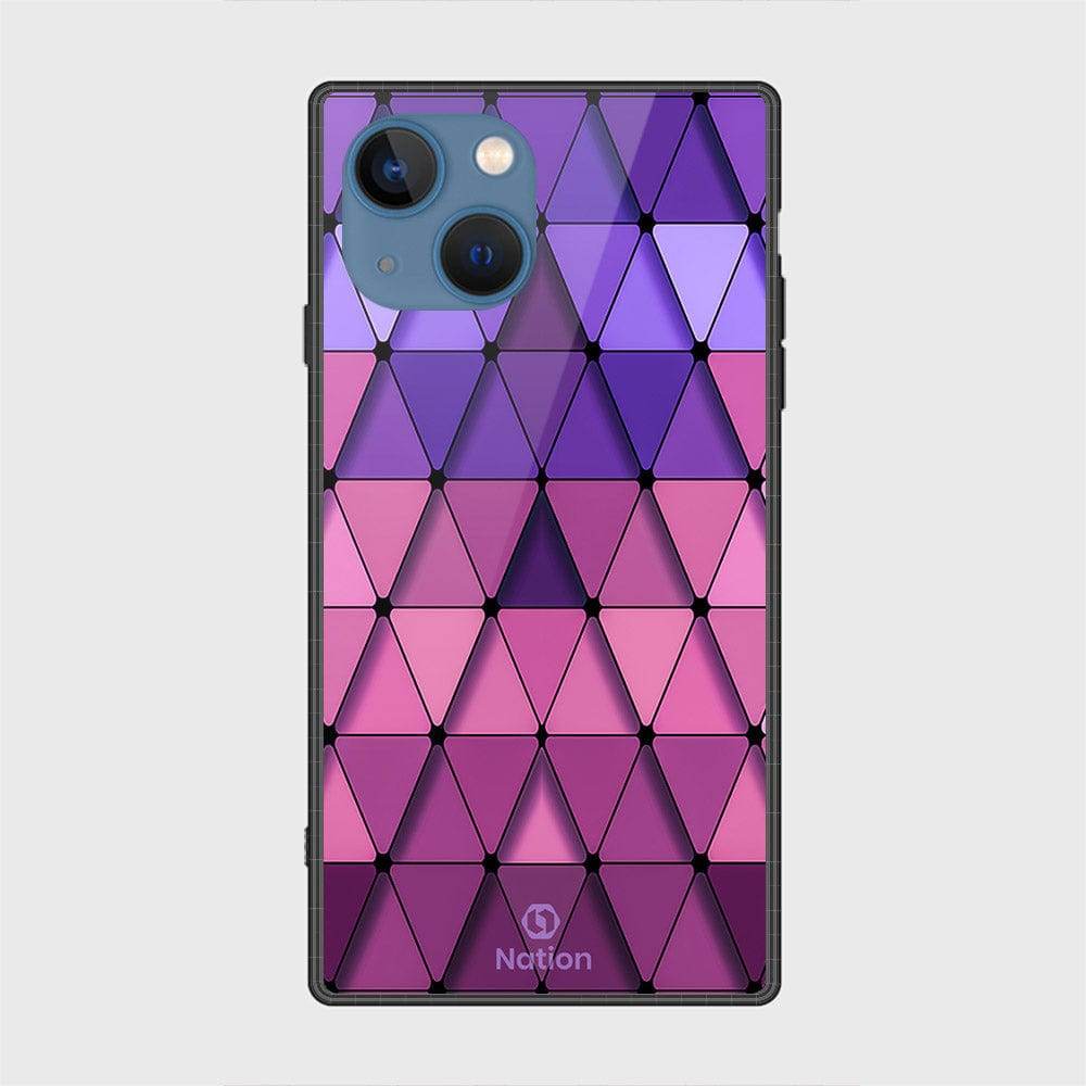 iPhone 13 Cover- Onation Pyramid Series - HQ Ultra Shine Premium Infinity Glass Soft Silicon Borders Case Design6