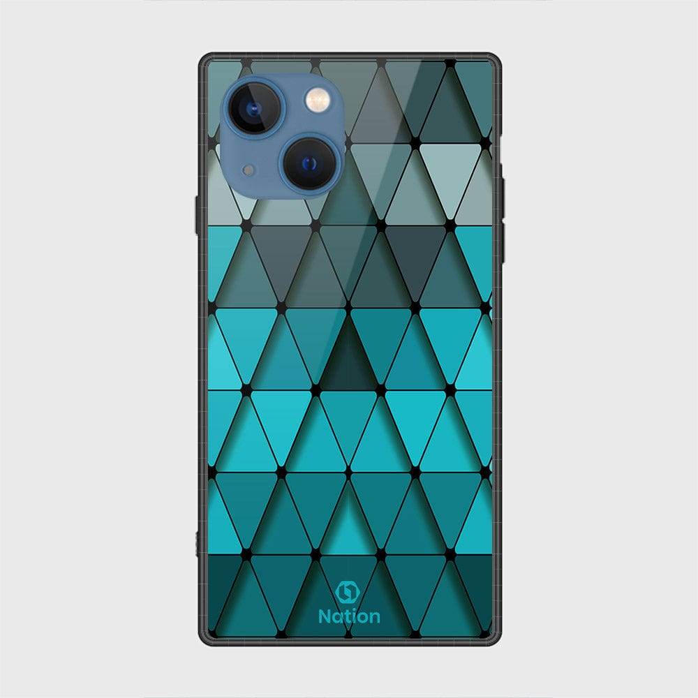 iPhone 13 Cover- Onation Pyramid Series - HQ Ultra Shine Premium Infinity Glass Soft Silicon Borders Case Design7