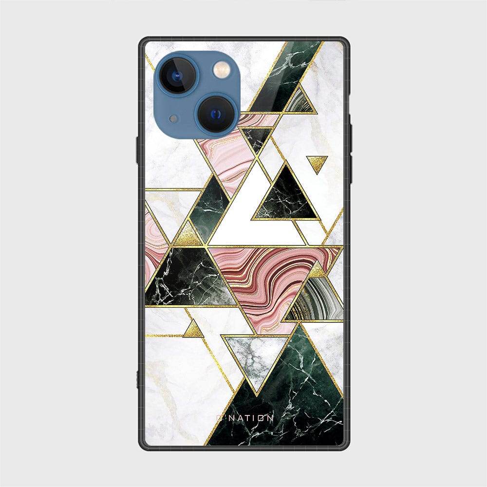 iPhone 13 Cover - O'Nation Shades of Marble Series - HQ Ultra Shine Premium Infinity Glass Soft Silicon Borders Case Design7