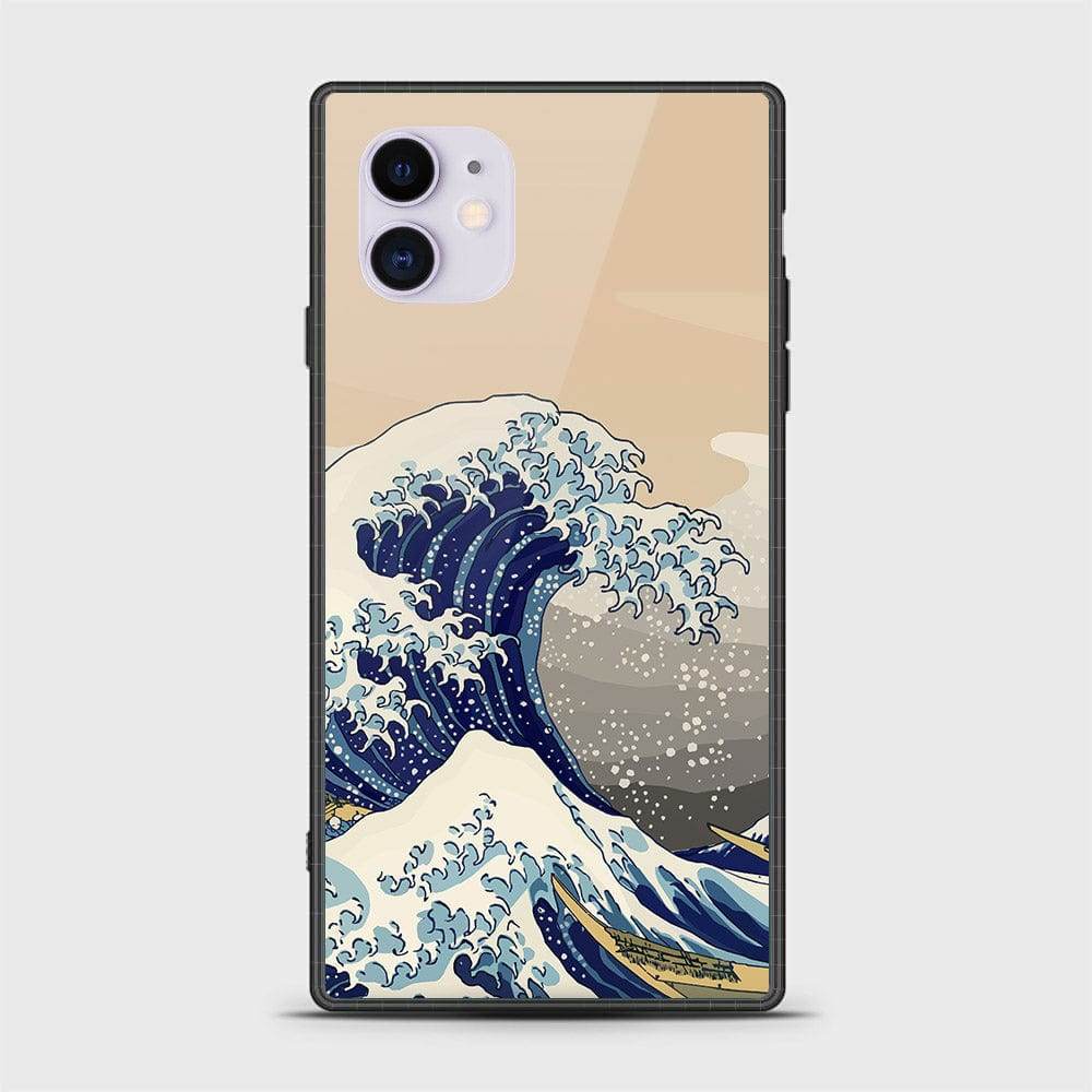 iPhone 11 Cover - Stellar Series - HQ Ultra Shine Premium Infinity Glass Soft Silicon Borders Case Square Style Design2