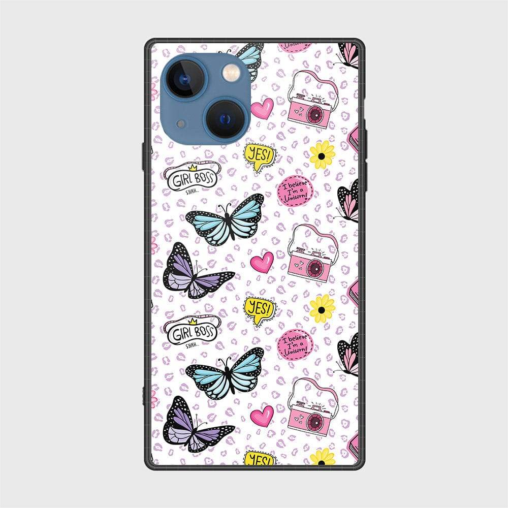 iPhone 13 Cover - Vanilla Dream Series - HQ Ultra Shine Premium Infinity Glass Soft Silicon Borders Case Design8