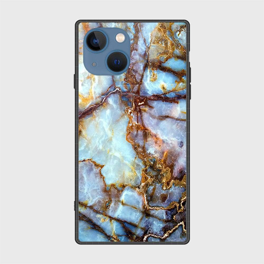 iPhone 13 Cover- Colorful Marble Series - HQ Ultra Shine Premium Infinity Glass Soft Silicon Borders Case Design3
