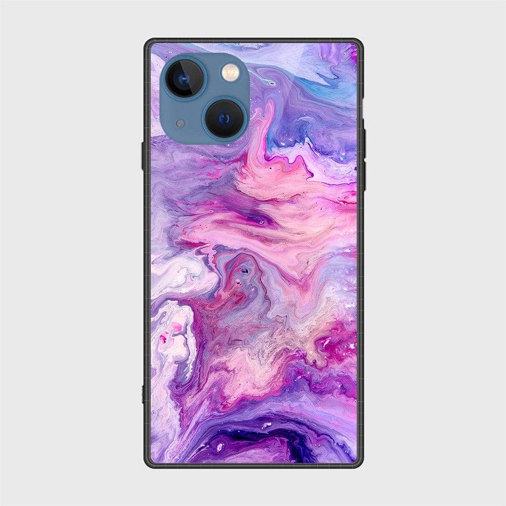 iPhone 13 Cover- Colorful Marble Series - HQ Ultra Shine Premium Infinity Glass Soft Silicon Borders Case Design6